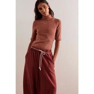 NWT Free People We The Free For Boys 3/4 Sleeves Turtleneck Top Sz S